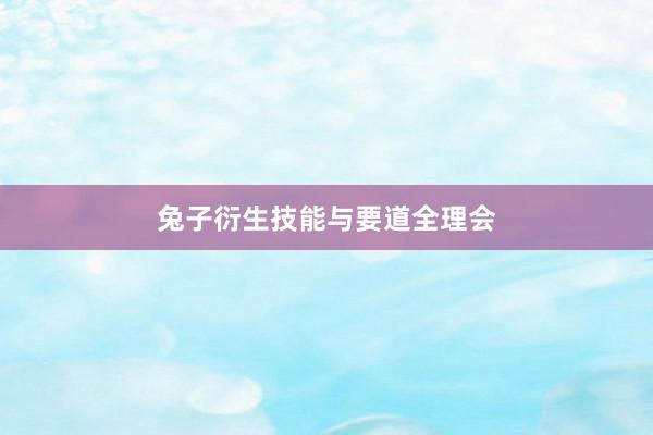 兔子衍生技能与要道全理会